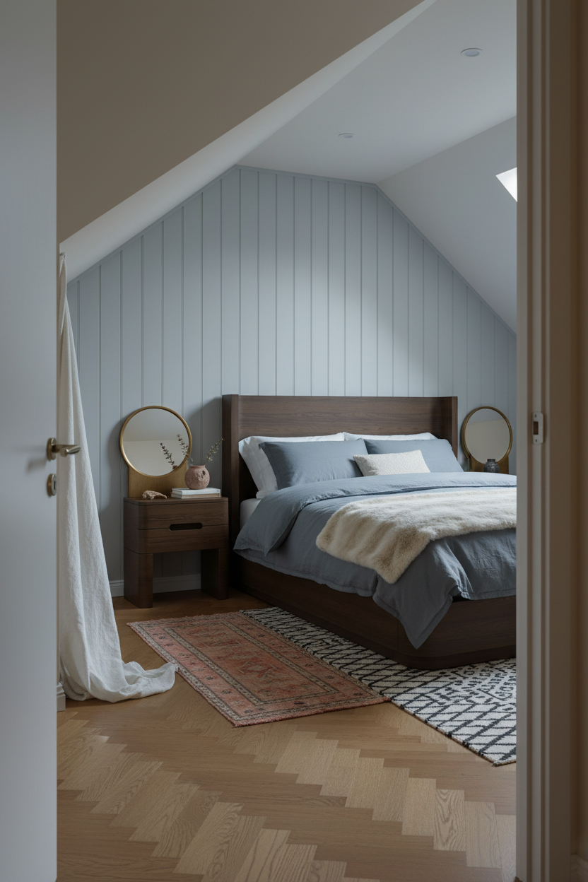 Warm Cozy Attic Bedroom Neutral
