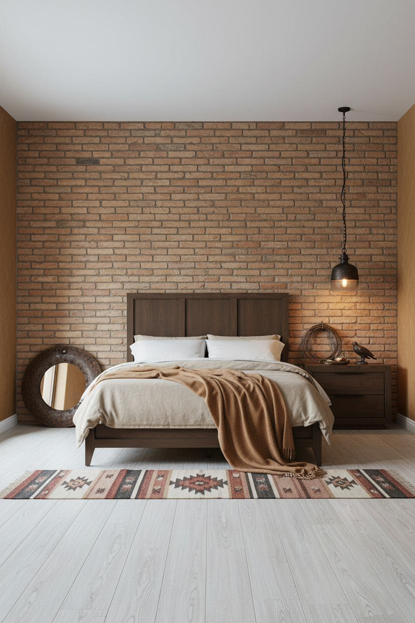 Western Style Bedroom Rustic Ranch
