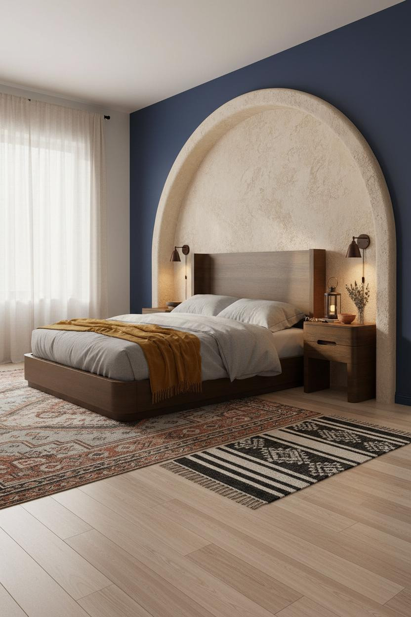 Western Chic Bedroom Adobe Arch Niche