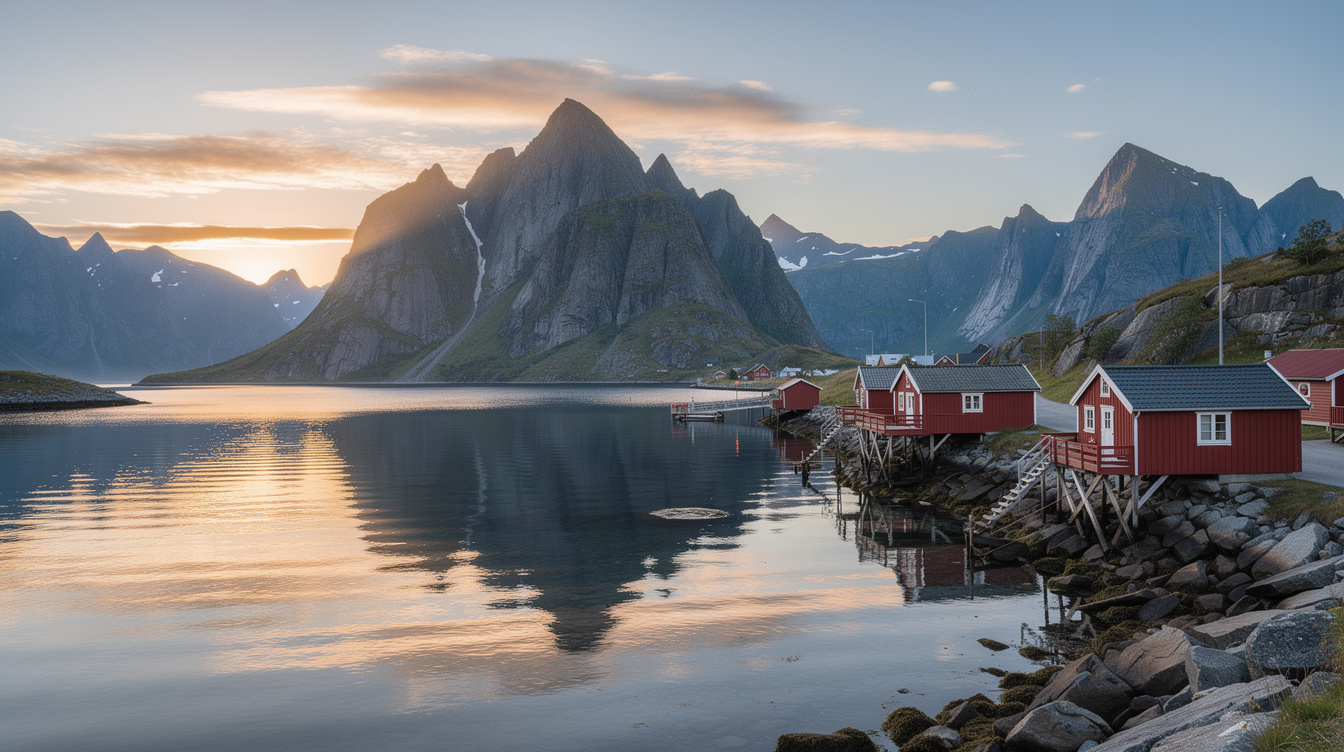 Above 68 degrees north the sun doesn't set for 10 weeks in Lofoten