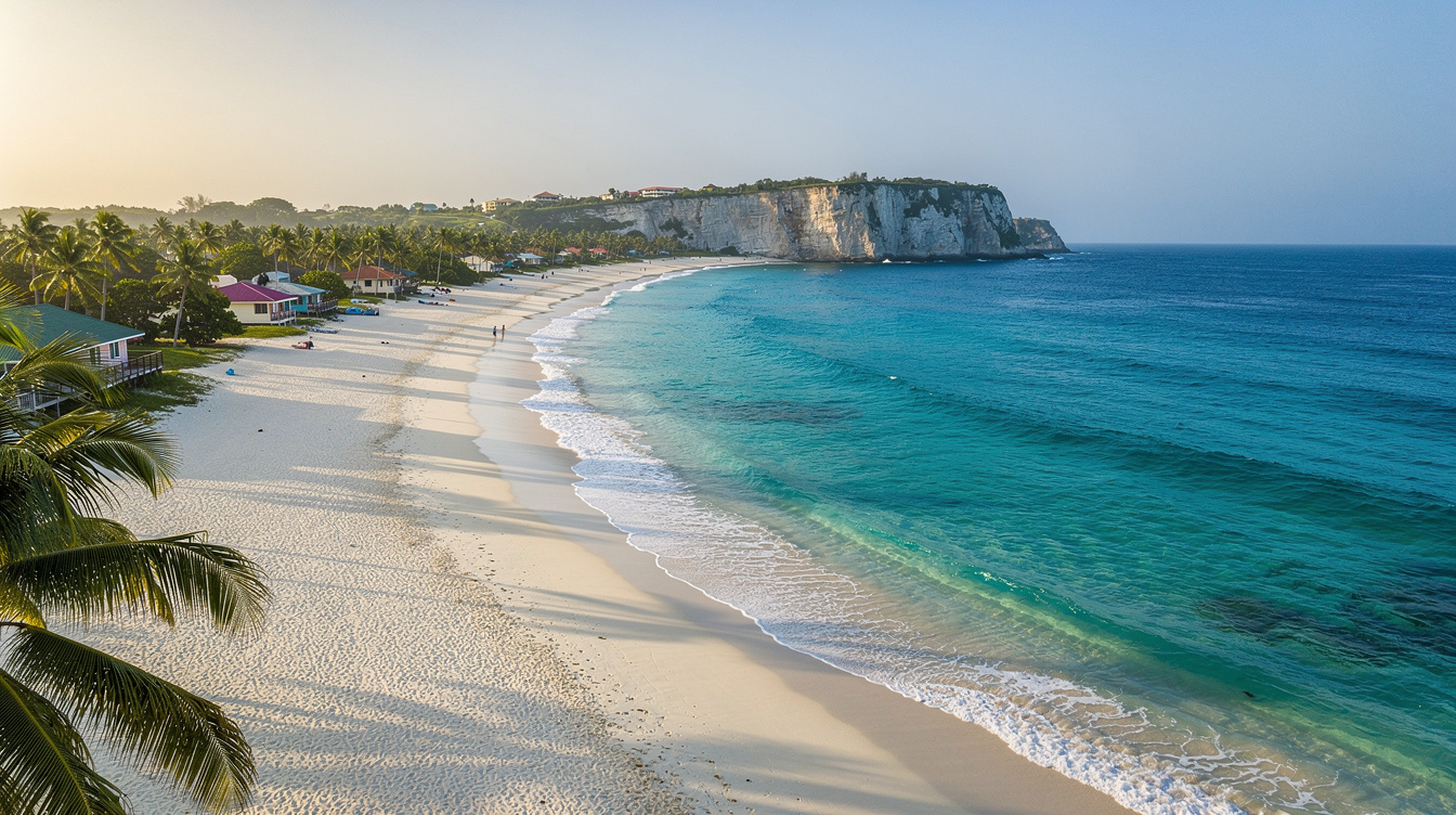 Seven Mile Beach is closer to 4, and the end you book changes everything
