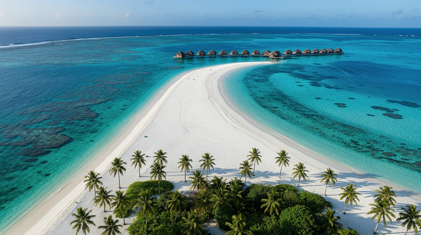 Bora Bora's only free beach sits across the lagoon from $1,000 bungalows