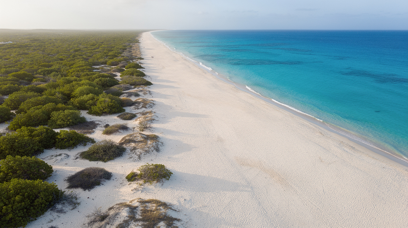 Aruba's widest beach exists because hotels were banned from building on the sand