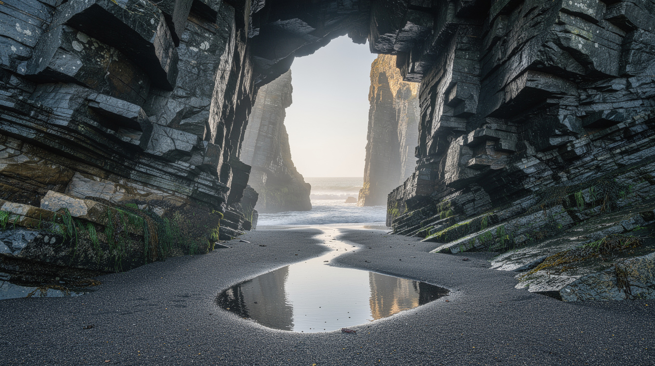 The arches at this Spanish beach vanish underwater for 20 hours a day