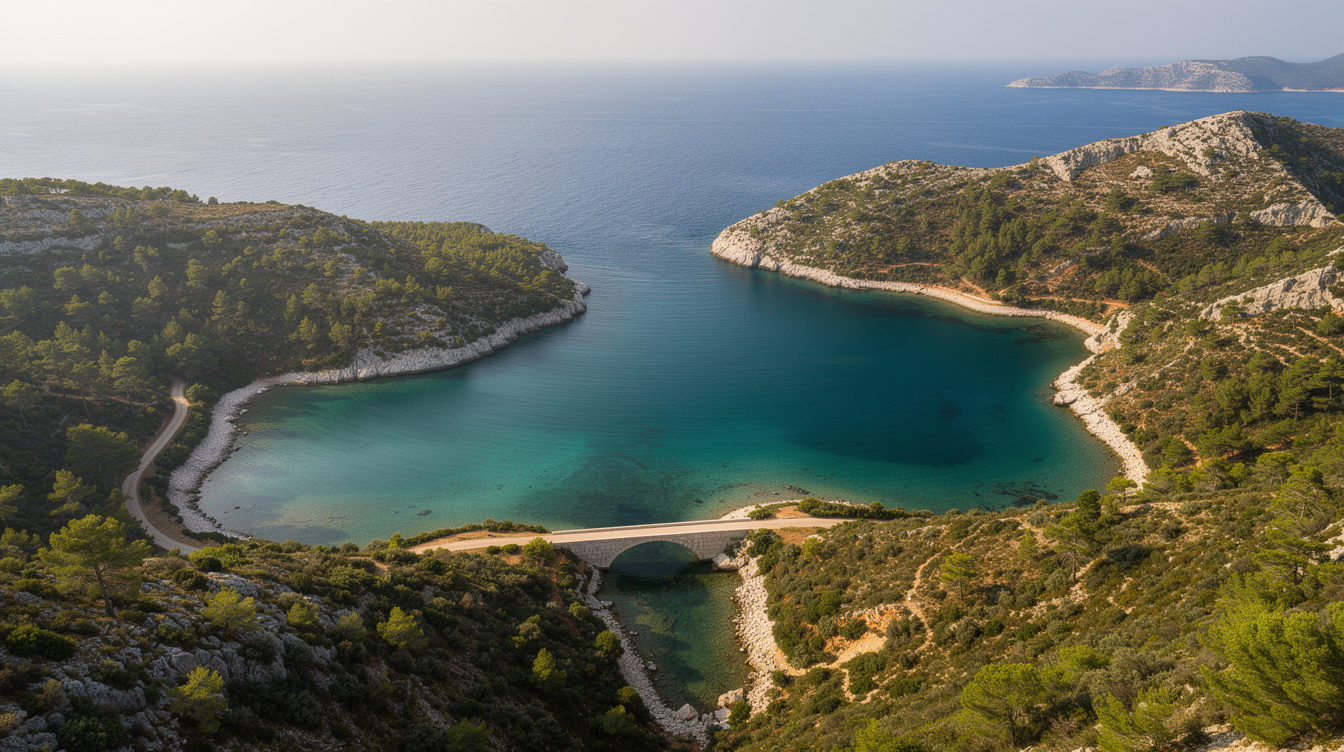 Mljet's saltwater lakes run 7°F warmer than the sea and a narrow channel is why