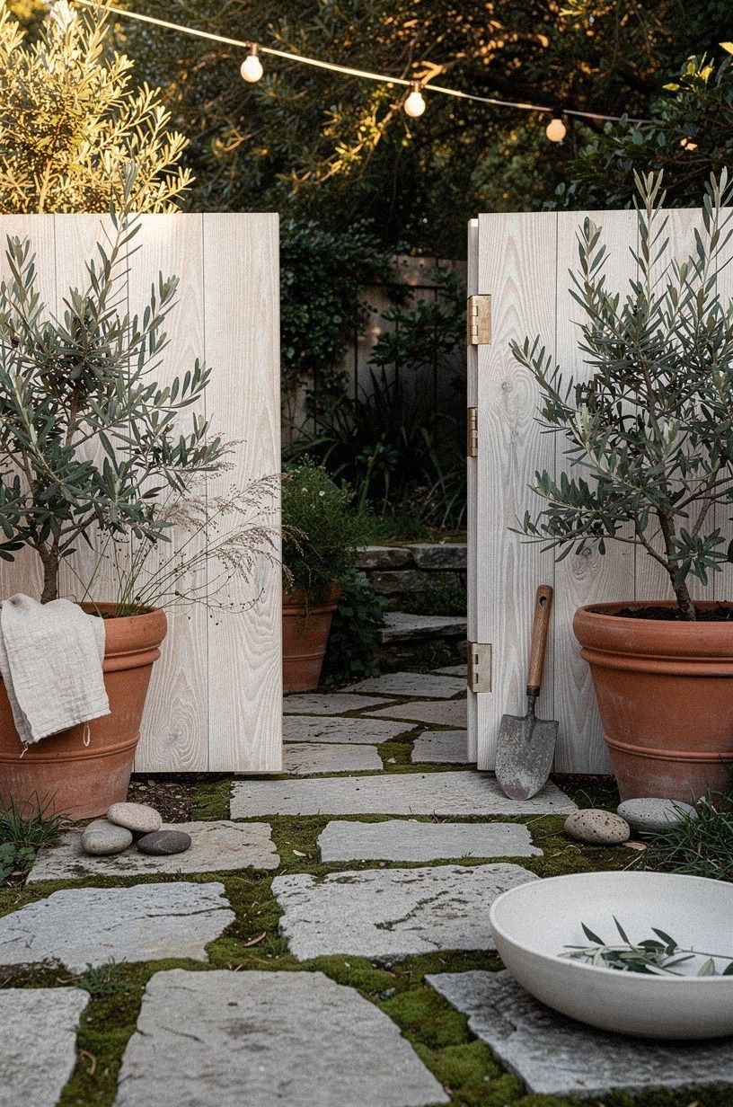 Start with a mossy stone threshold
