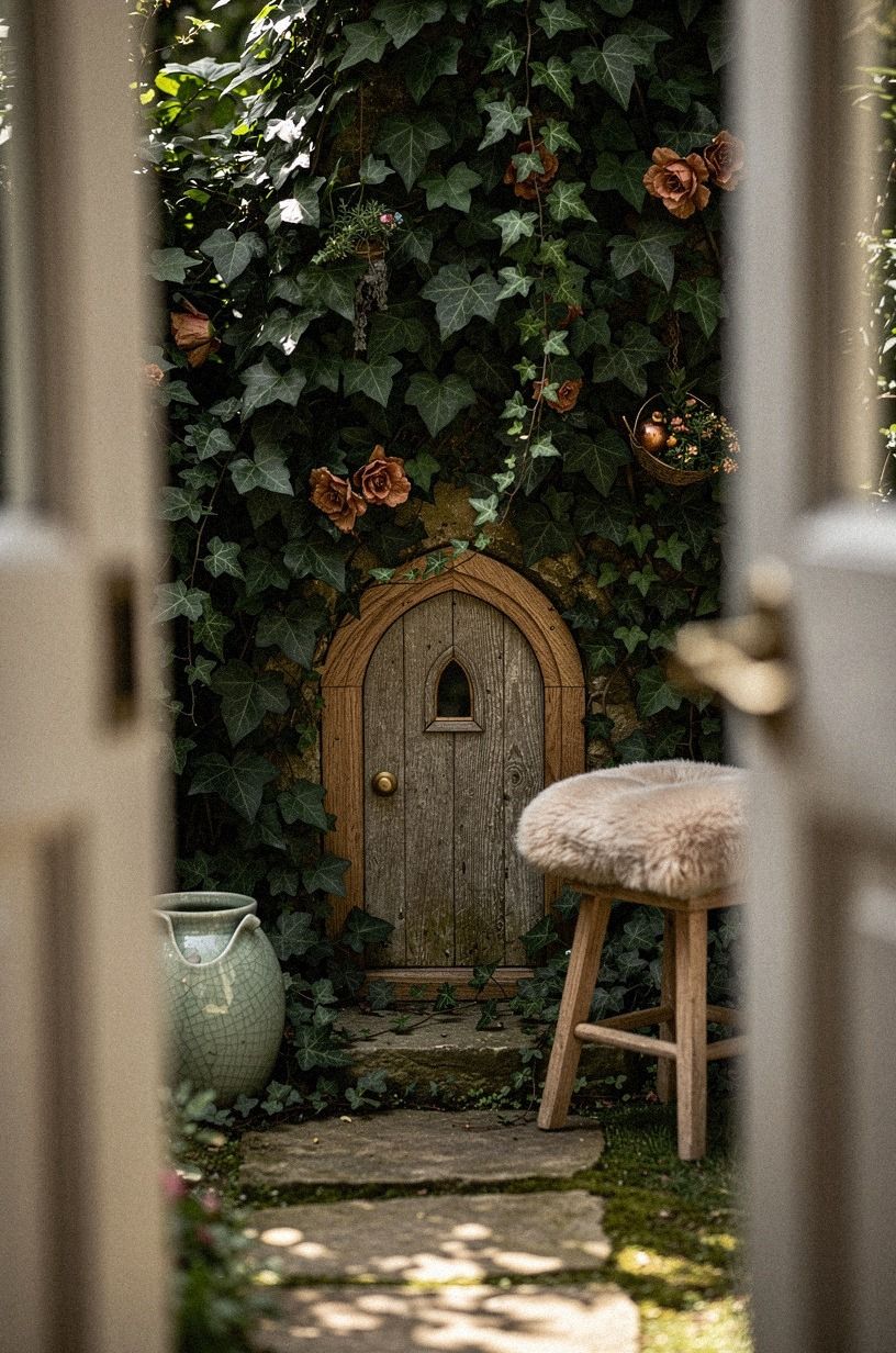 Tuck a fairy door into ivy