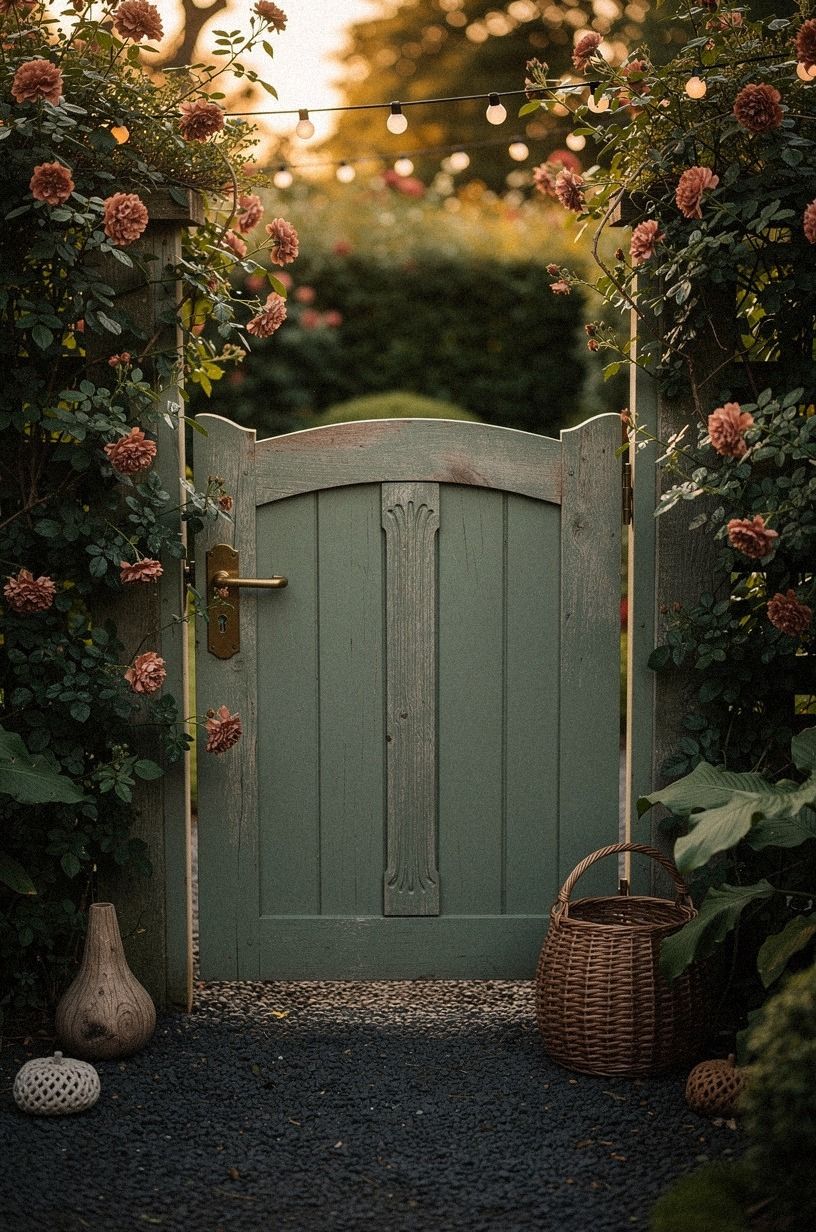 Paint the gate a deep sage