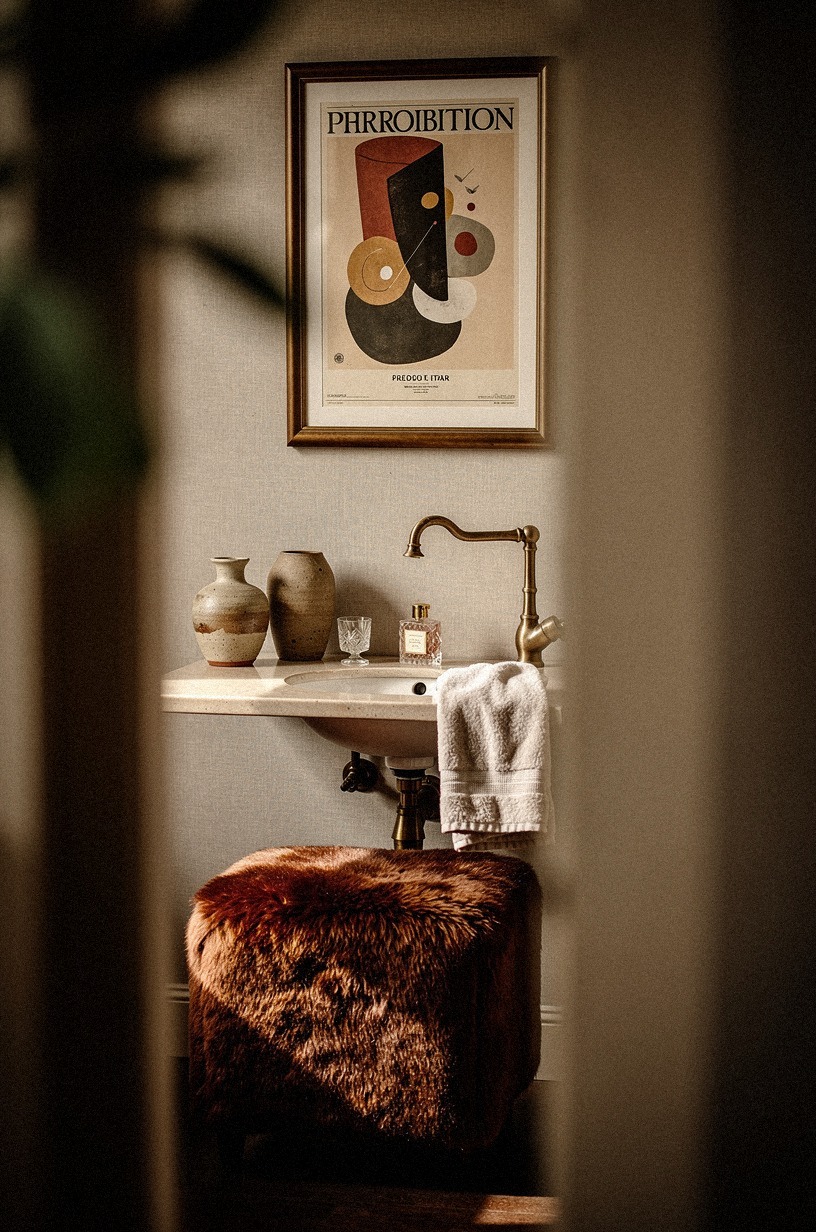 Finish with a framed prohibition print