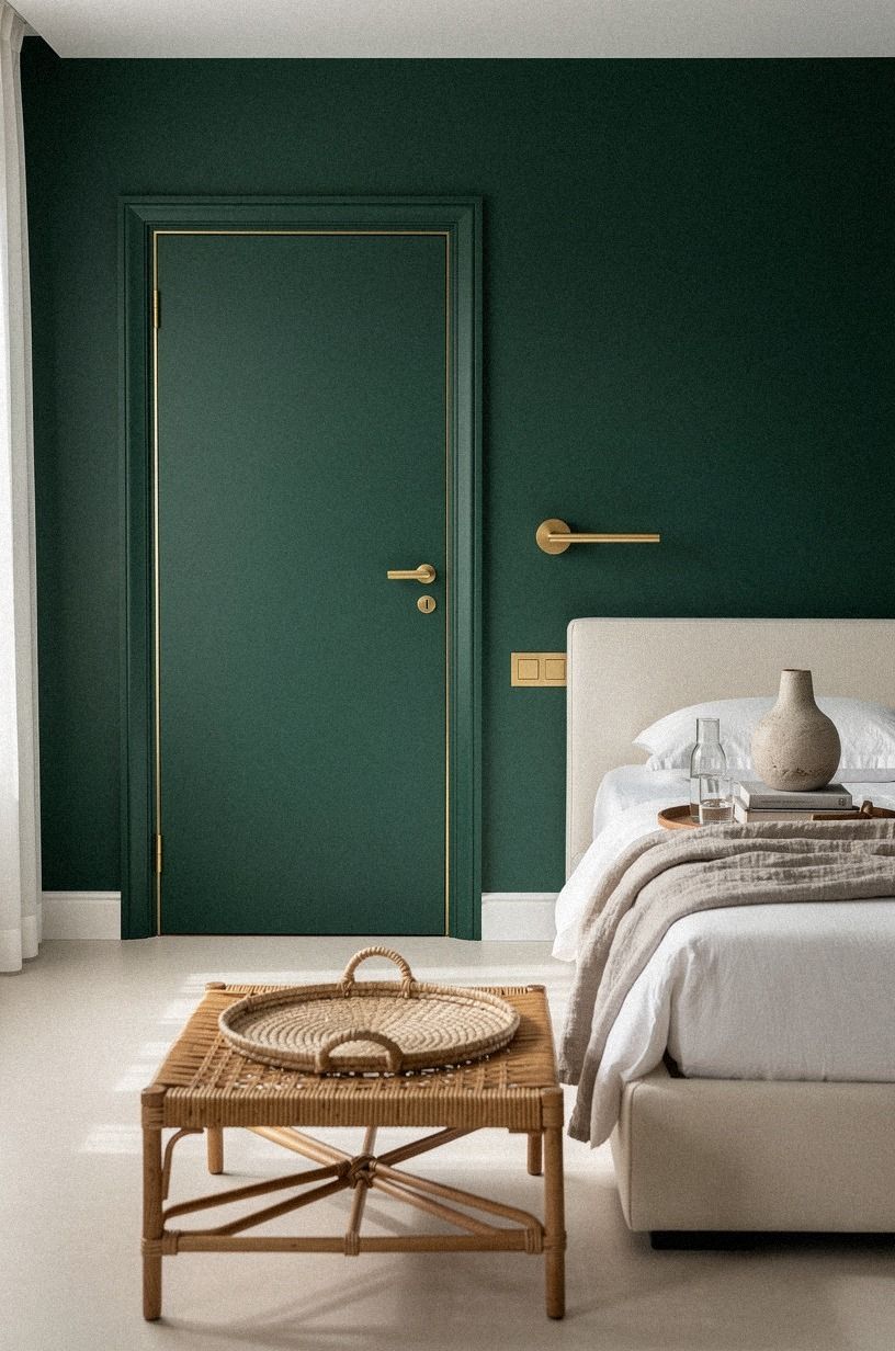 Paint the secret door into the accent wall