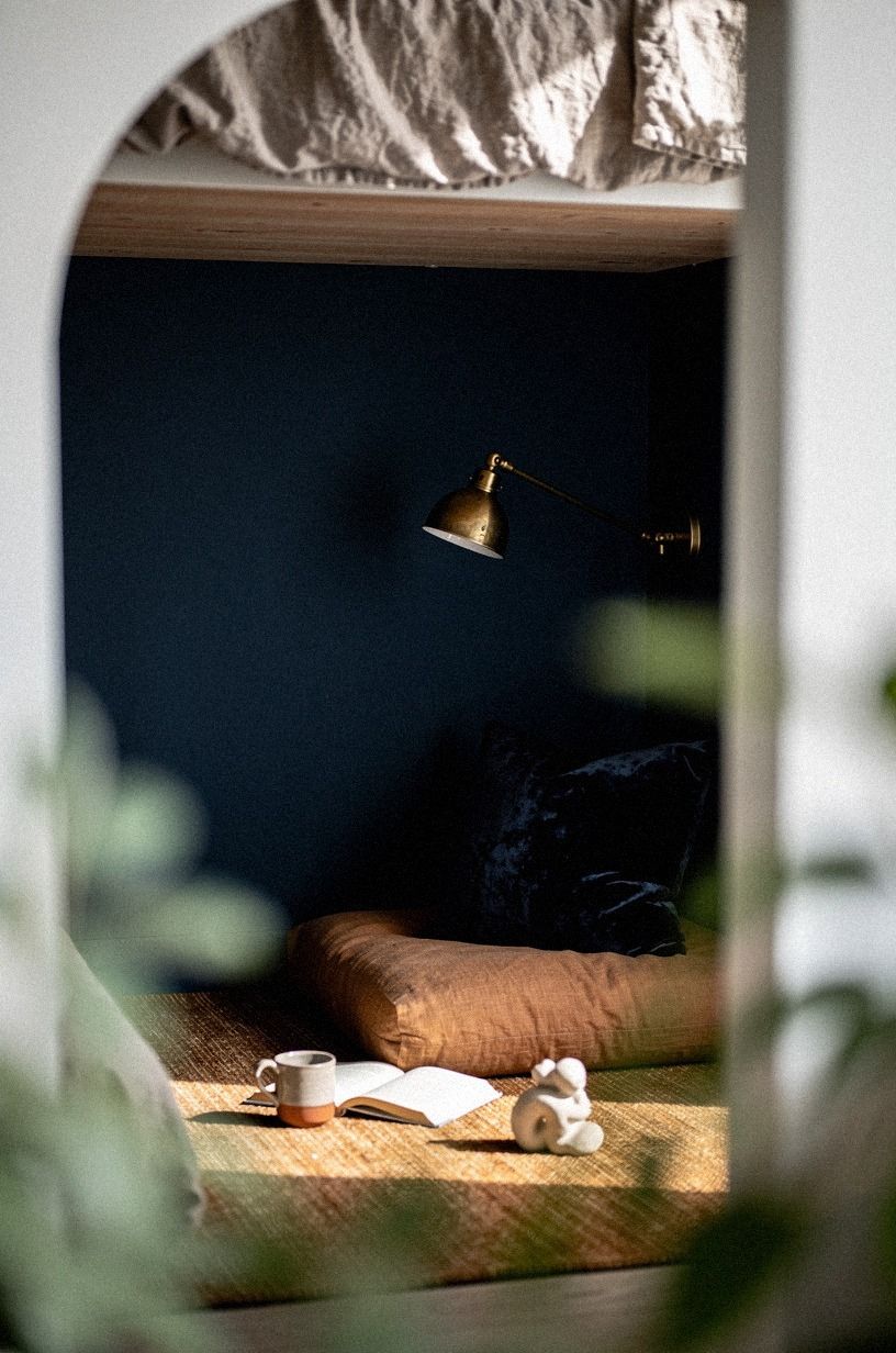 Paint the under-bed walls midnight blue
