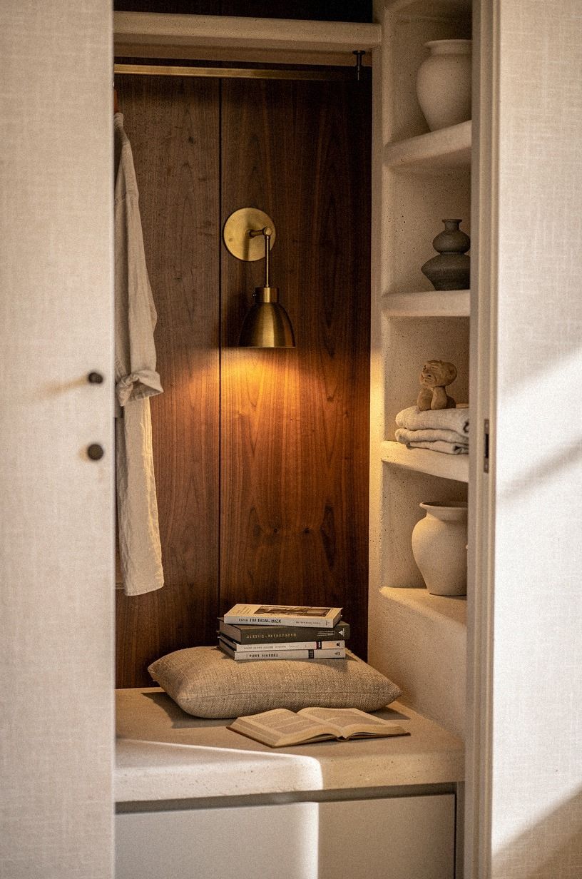 Hang battery sconces for detail room glow