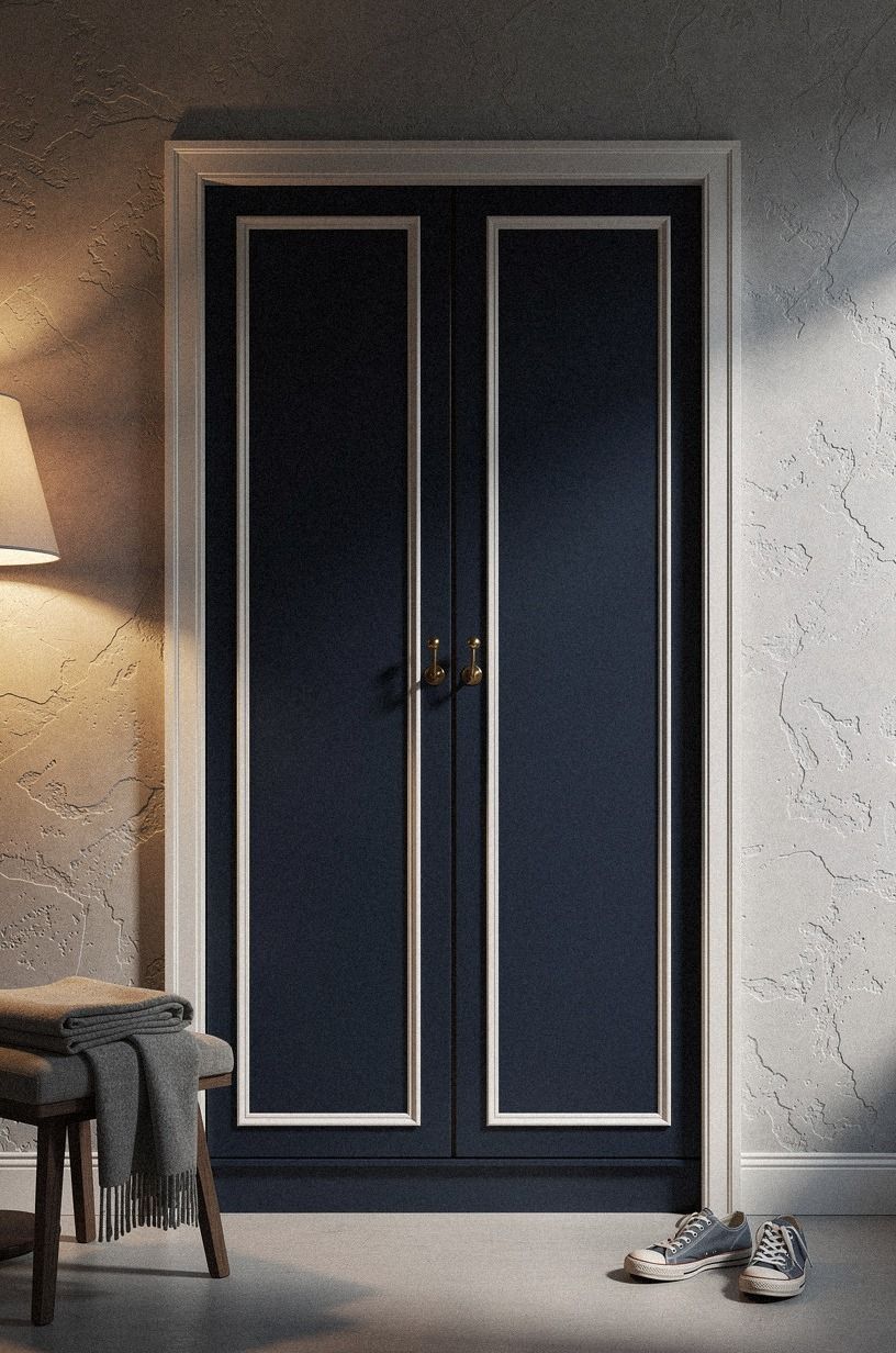 Camouflage the handle as a robe hook
