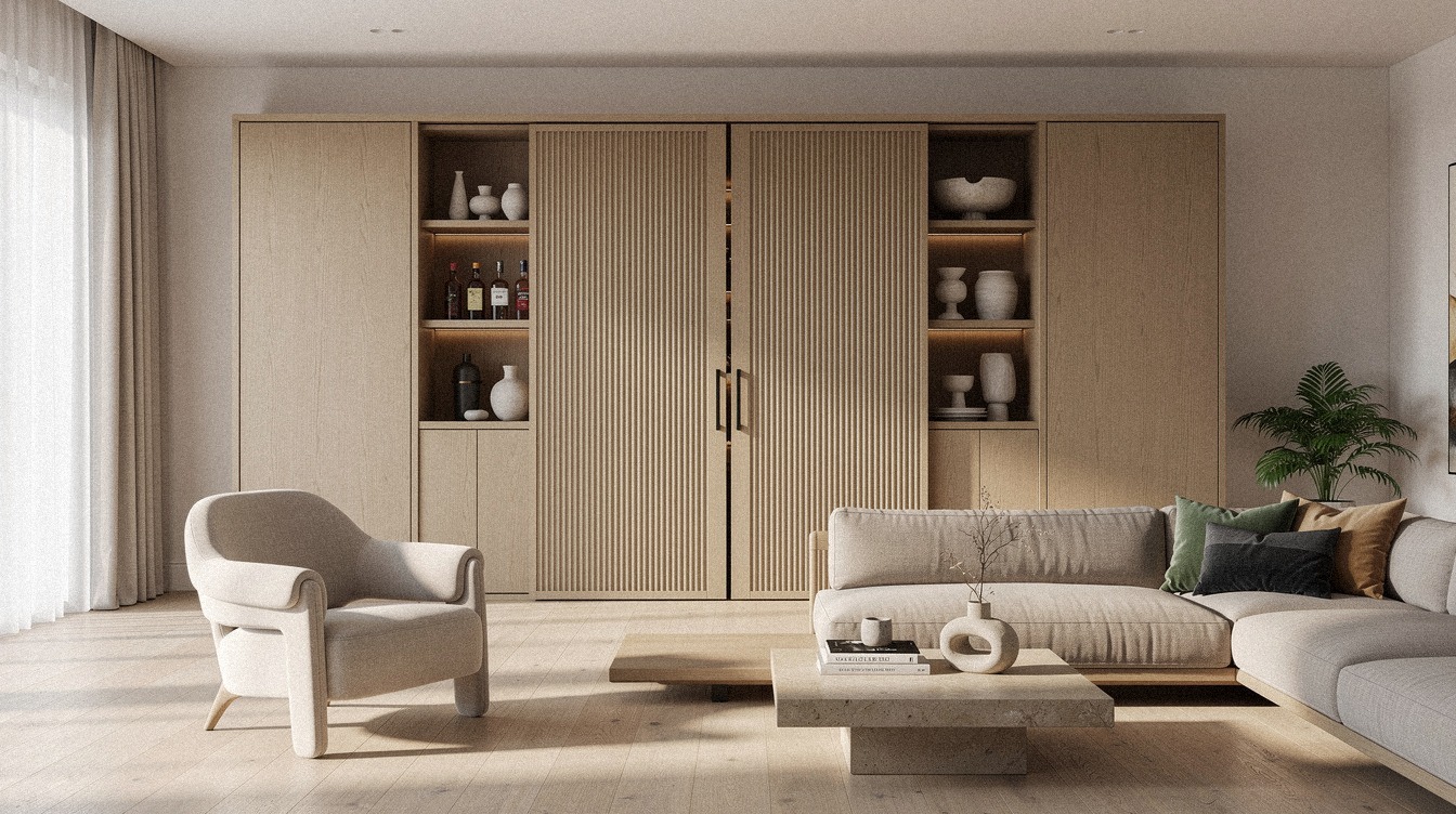 14 Hidden Bar Ideas for the Living Room That Stay Detail