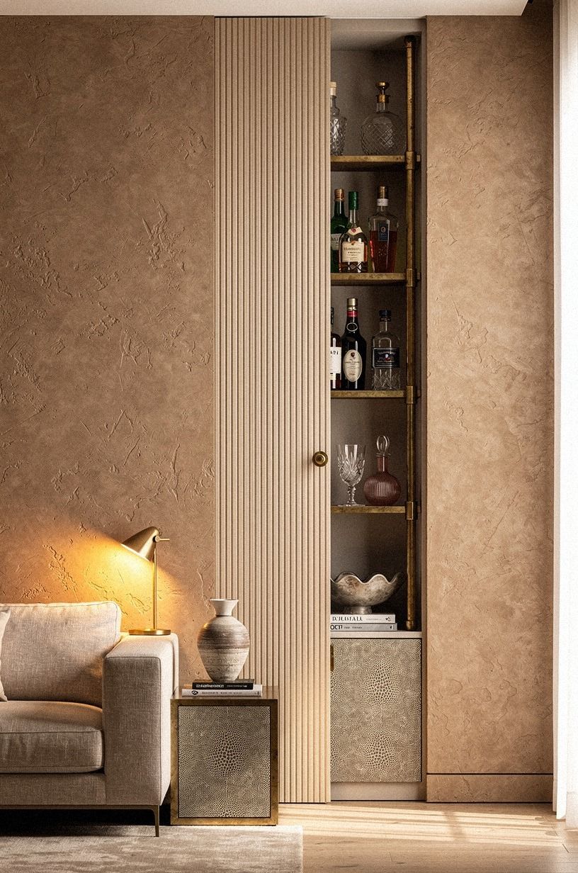 What does fluted millwork do for a wall?