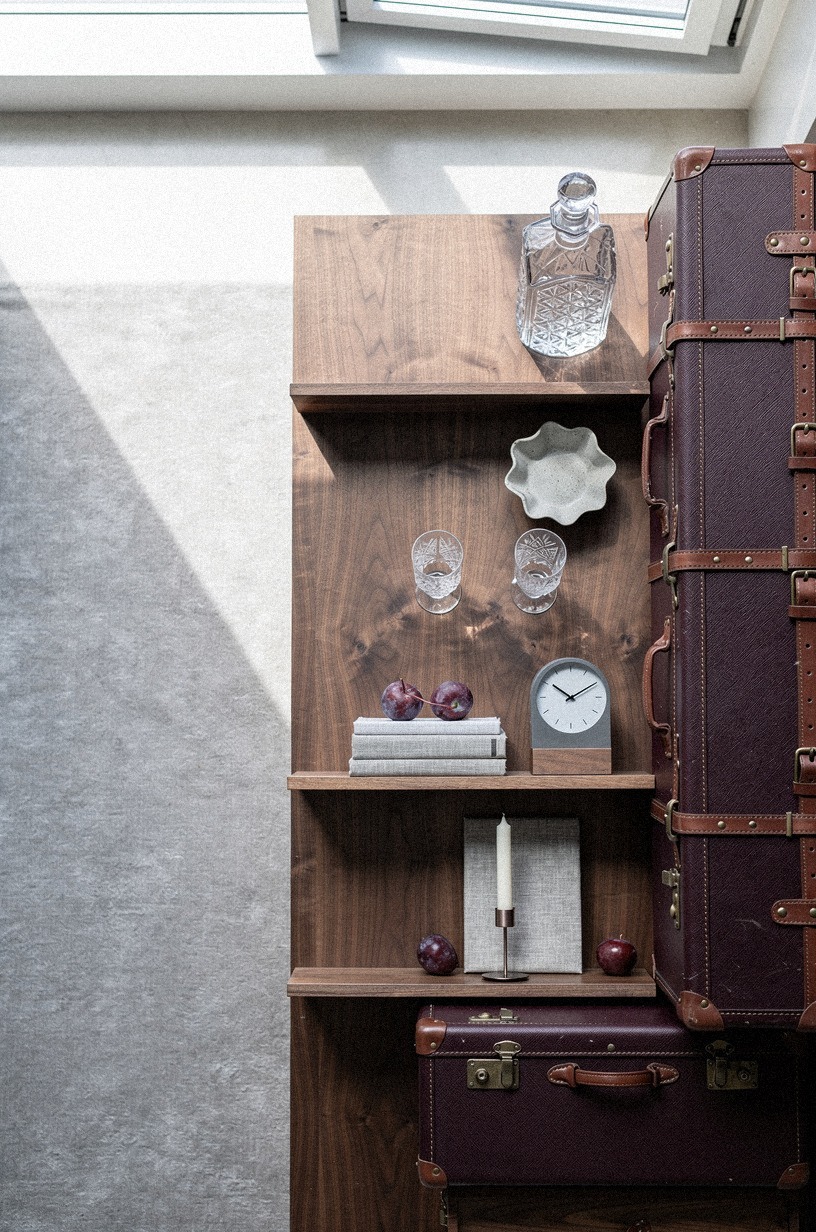 Build a Back Bar From Stacked Vintage Suitcases and Leather Straps