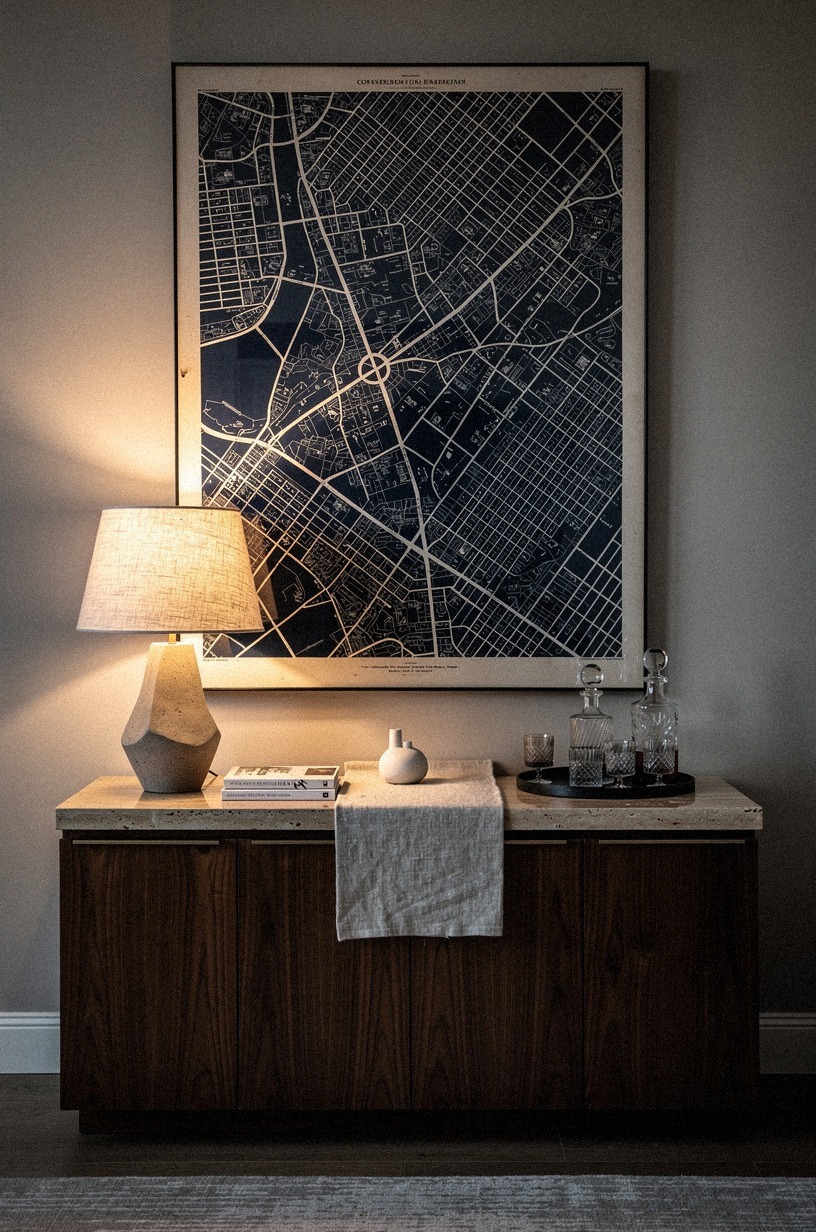 Hang a speakeasy map above the console