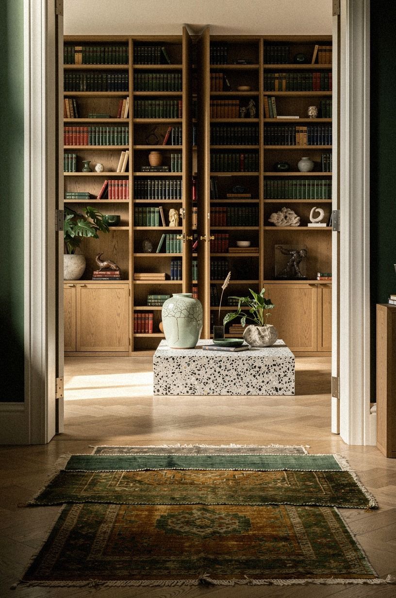 Layer antique rugs toward the hidden threshold