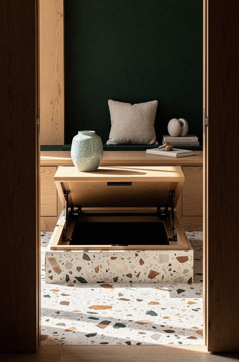 Build a trapdoor coffee table landing