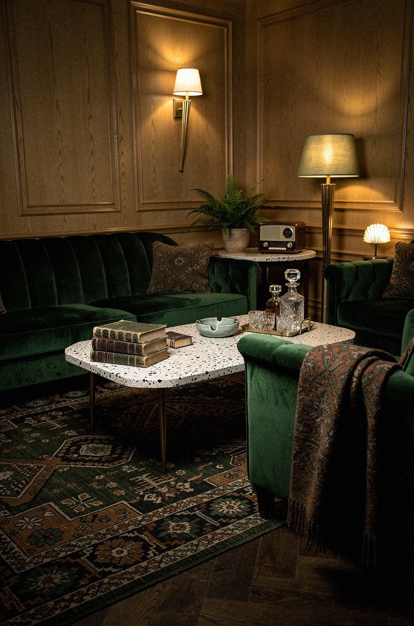 Persian runners on dark oak: the floor layer that makes the room feel inherited
