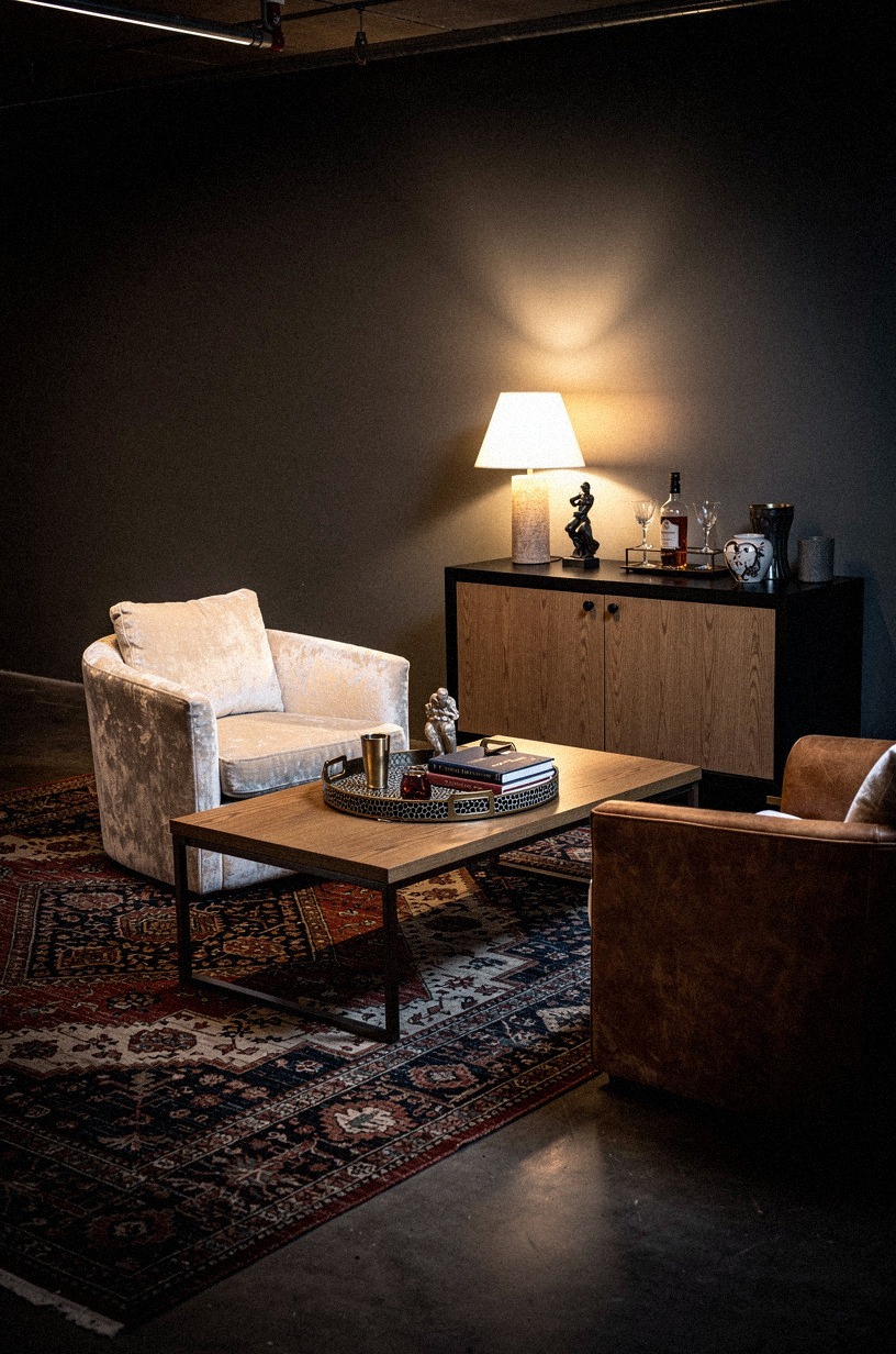 Why a Persian rug over concrete changes the room