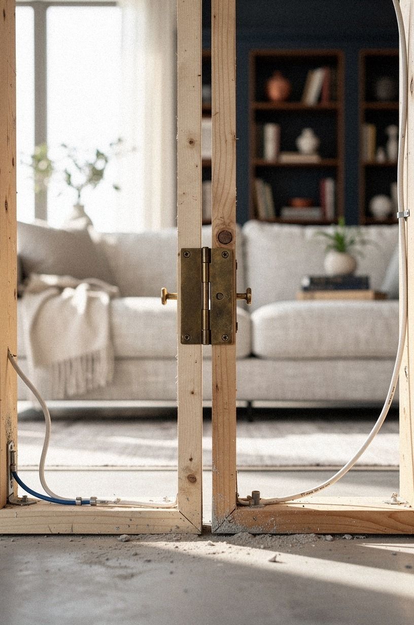 Test the push latch before drywall