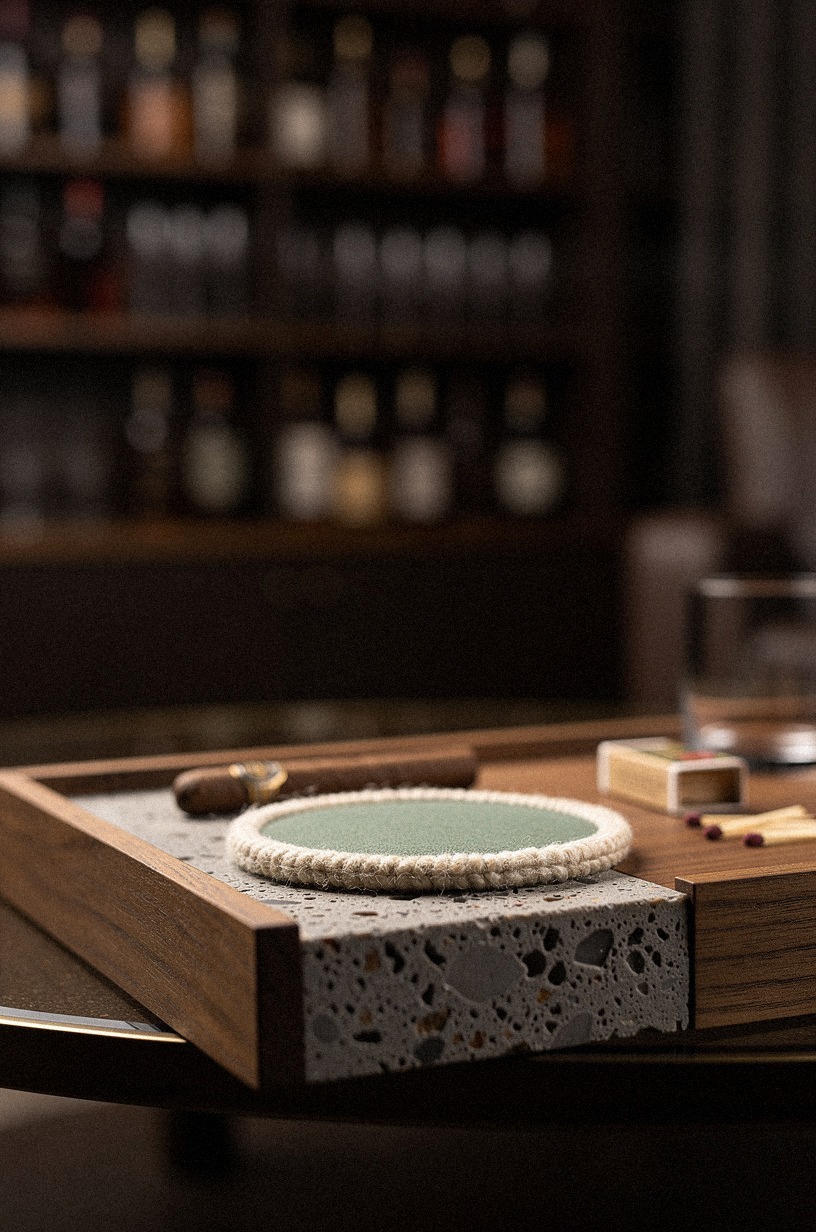 Create a cigar tray coffee table