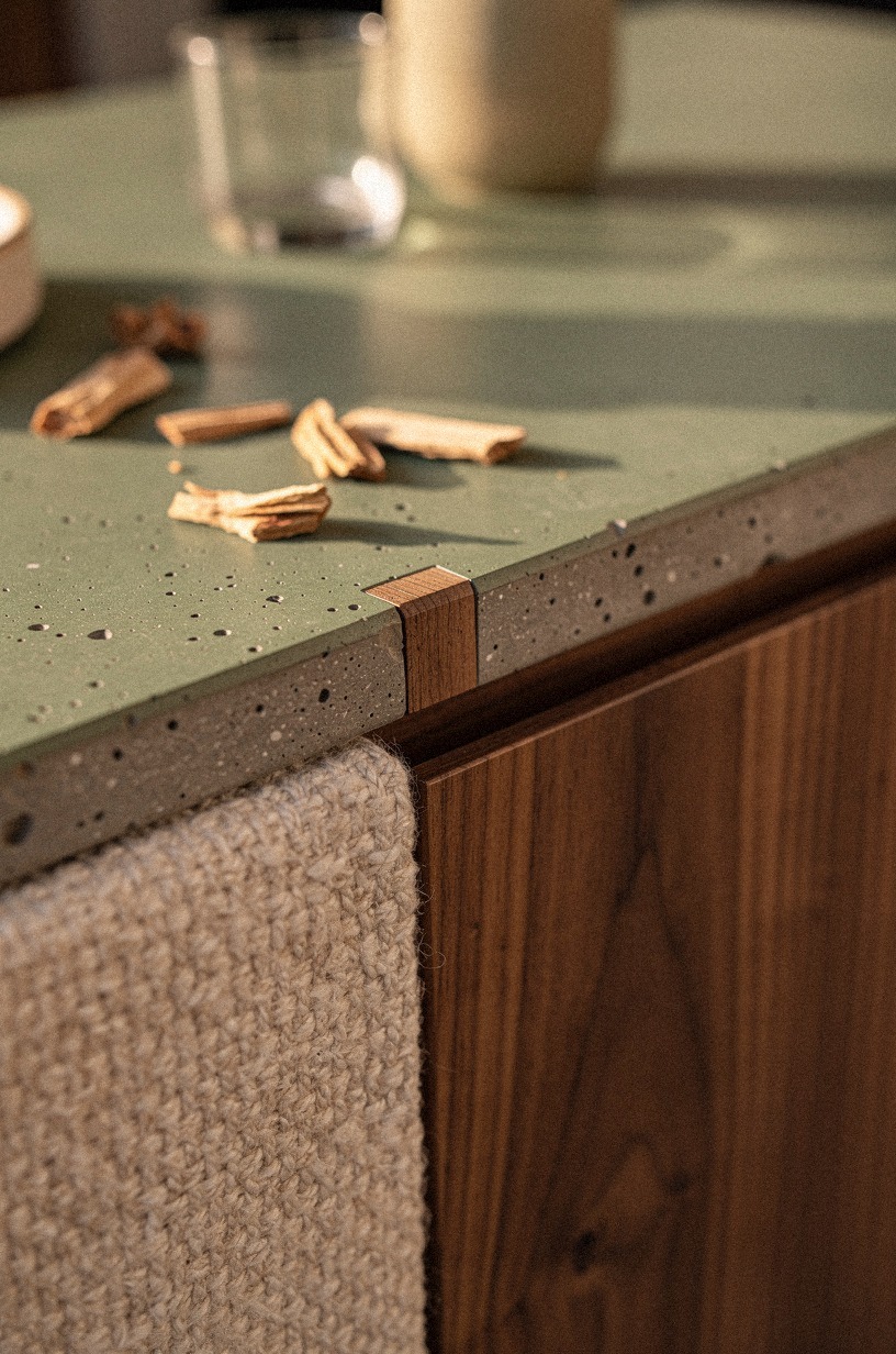 Build a palette around walnut paneling