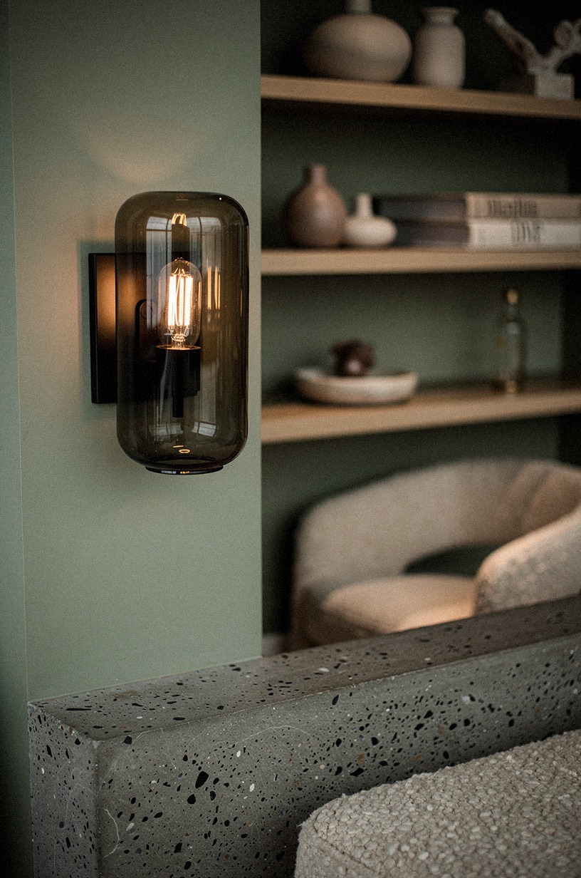 Where should smoked glass sconces actually go?