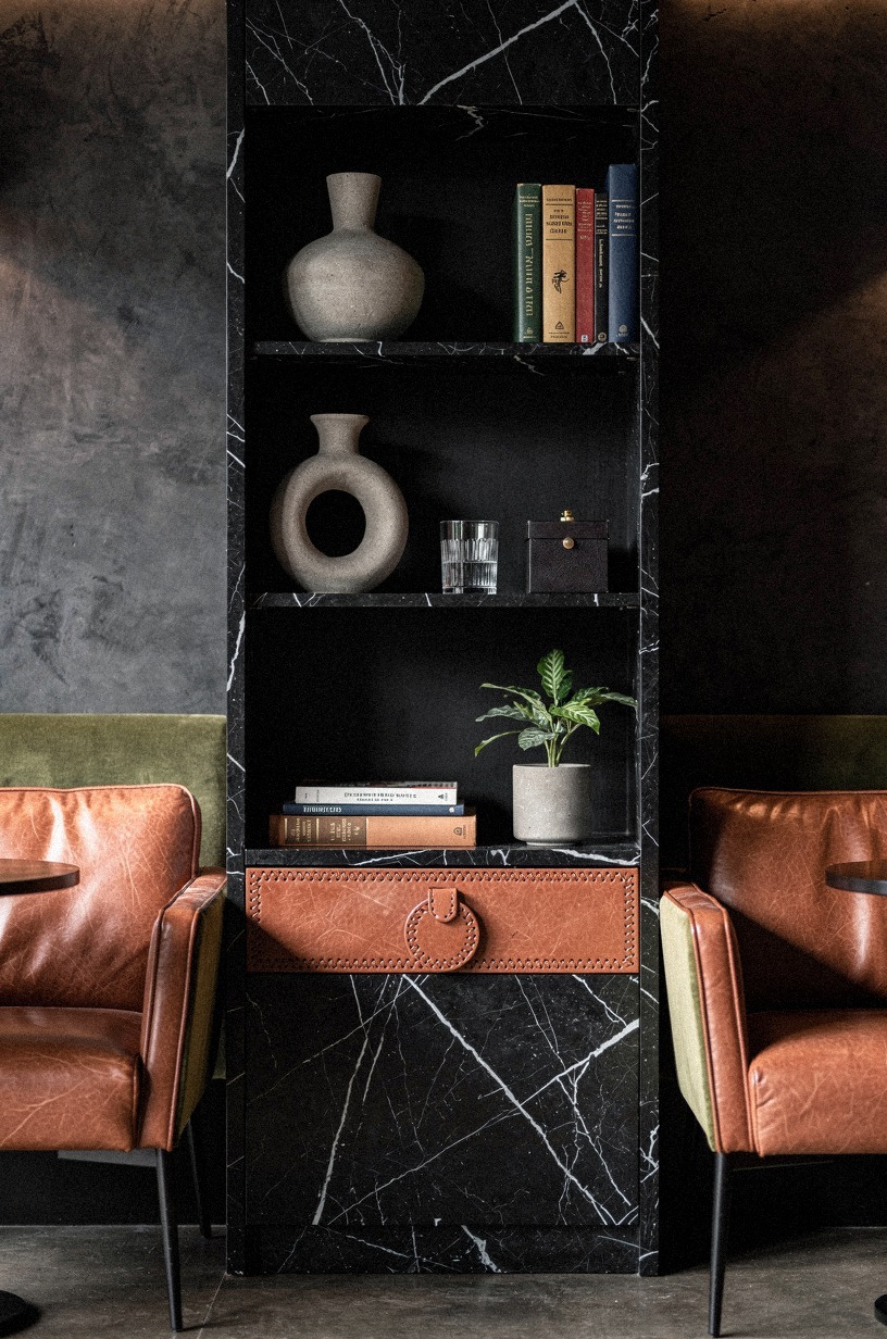 I used a low bookcase as the room divider
