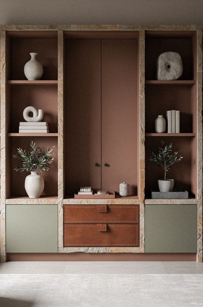 Anchor the detail door with lower cabinet storage