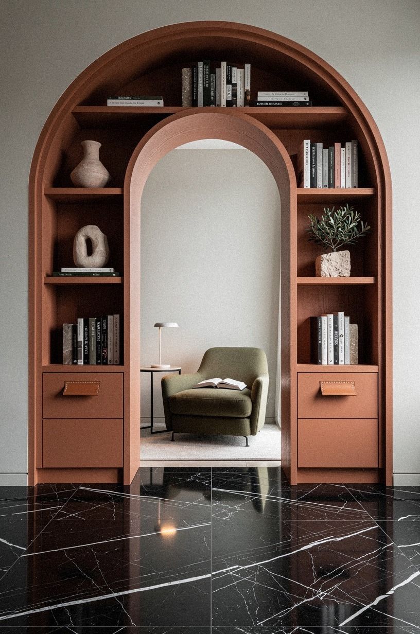 Why frame the passage in a soft arch?