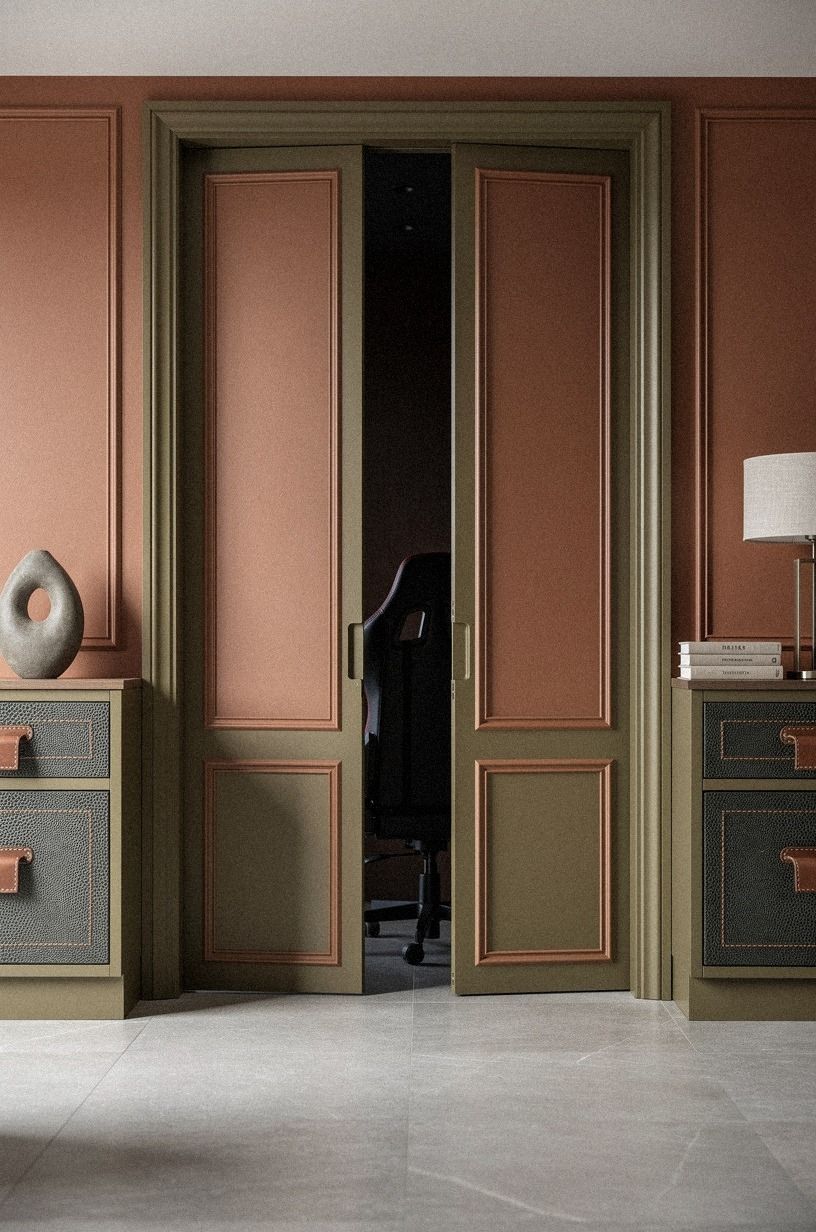 Frame the entrance with matching picture molding