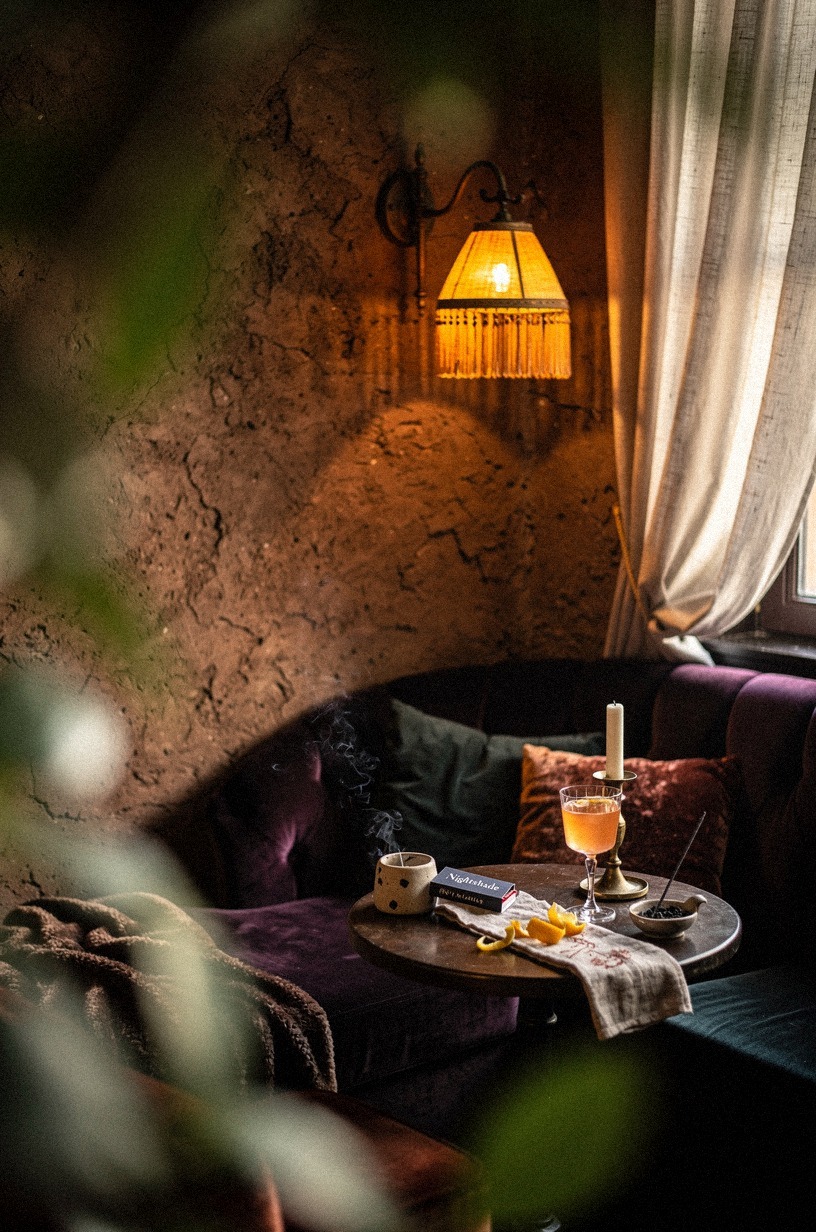 Glow corners with amber fringe lamps
