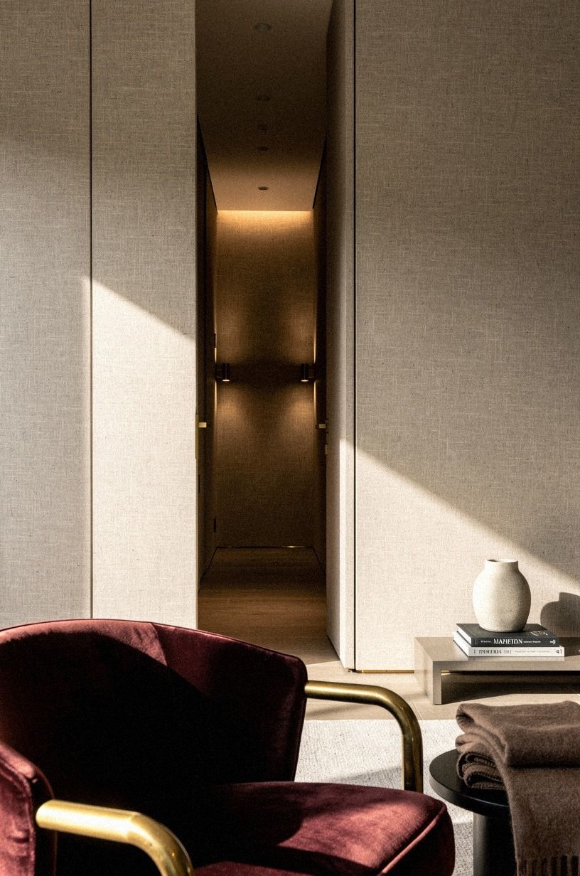 Layer low sconces along the reveal