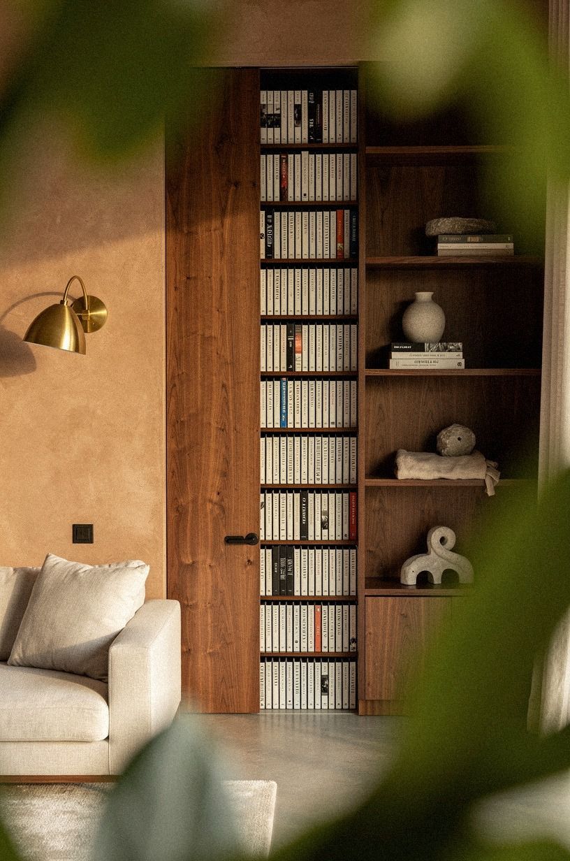 Blend hinge gaps behind vertical book rows