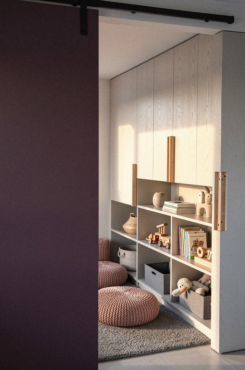 Should you actually slide a barn door across the play zone?
