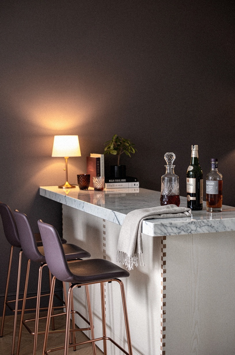 Finish with one tiny table lamp