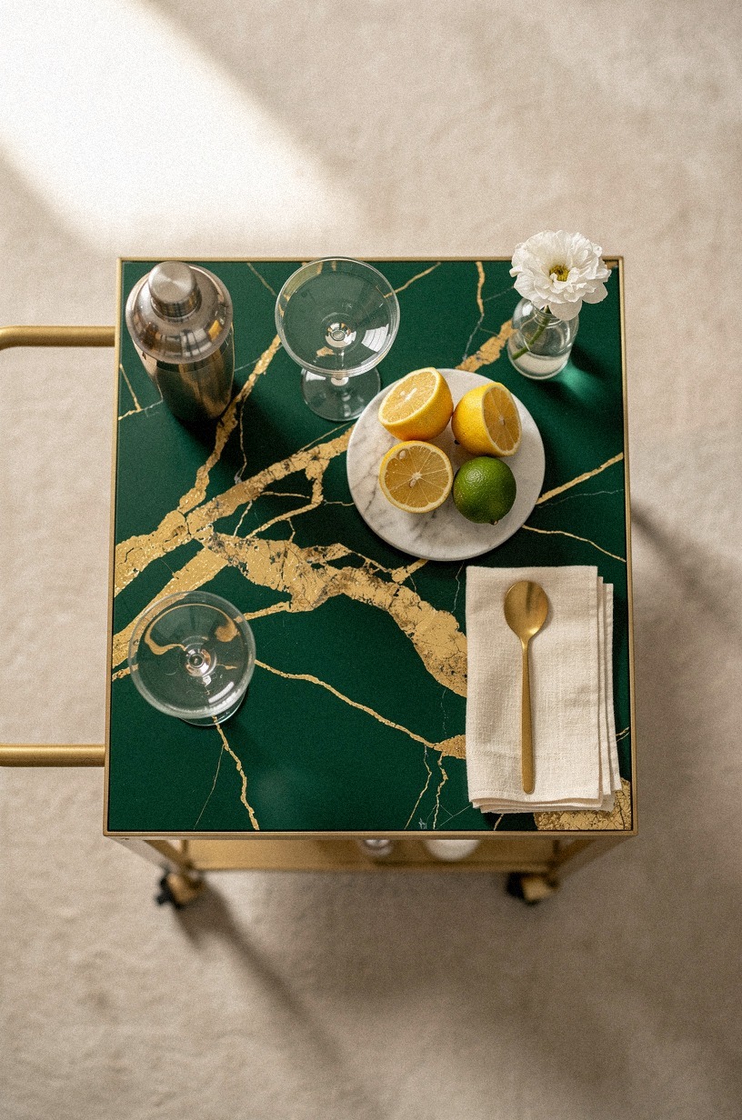 Why a rolling cart beats a built-in bar (in a small space)