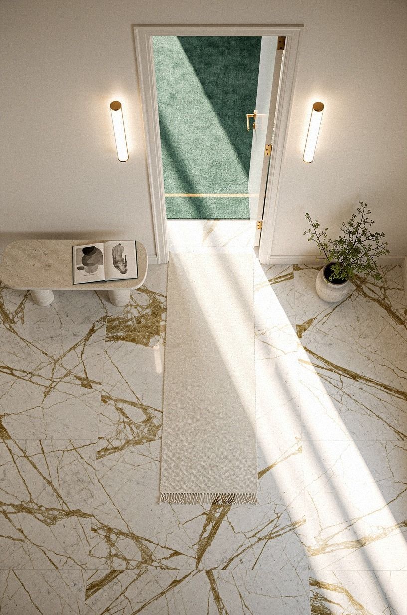 Light the threshold with warm sconces