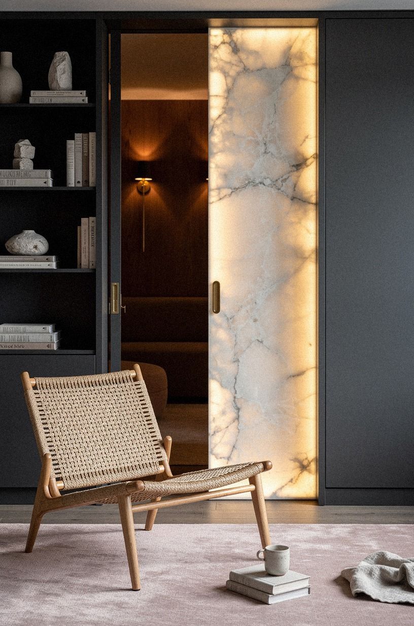 How should you light the room beyond the panel?