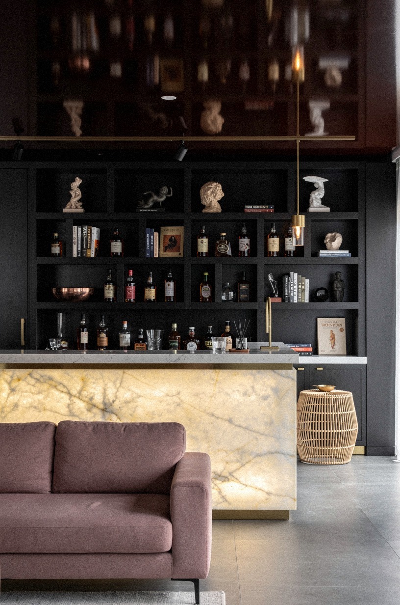 Paint the ceiling glossy espresso