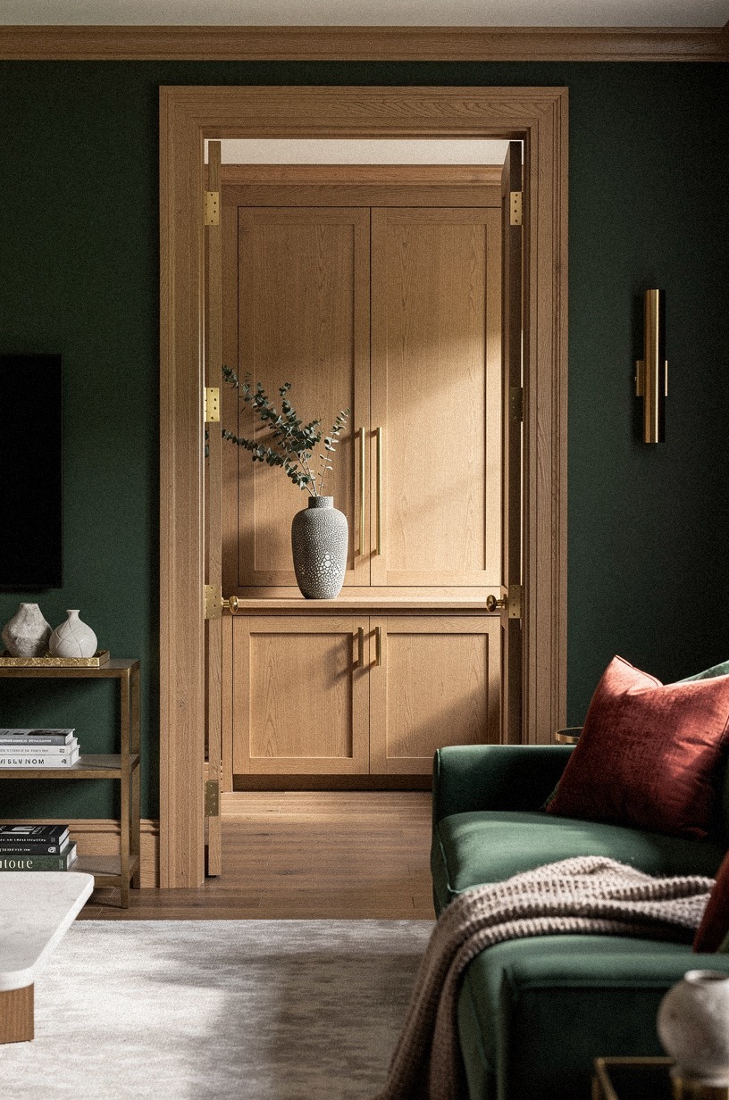 Does swapping to brass hinges really change how custom the cabinet reads?