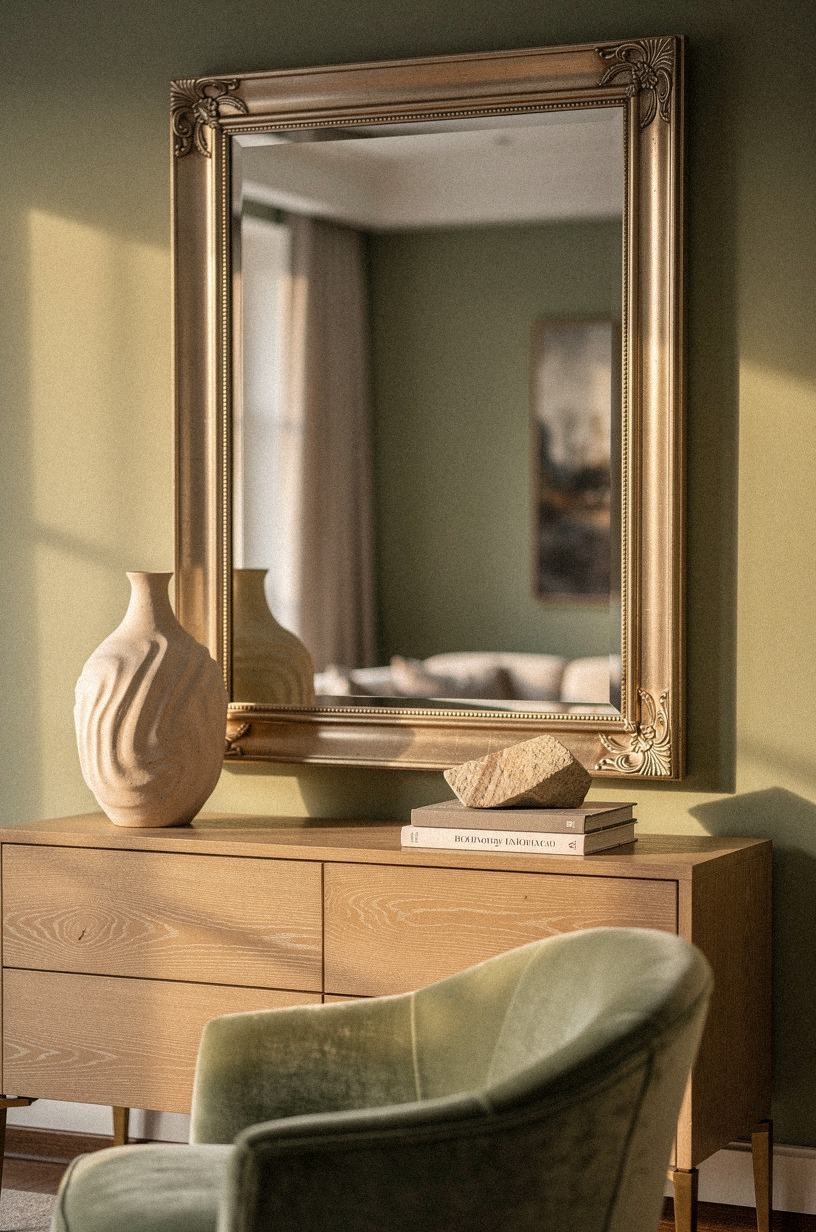 Frame the mirror like a real piece of art