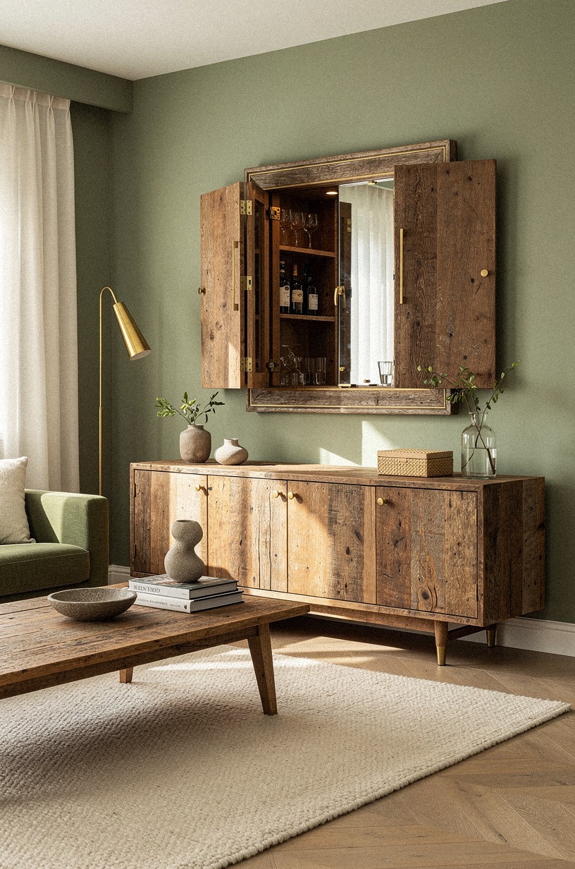 Hide the Bar Behind a Framed Mirror