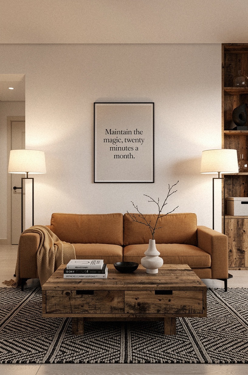 Maintain the magic, twenty minutes a month