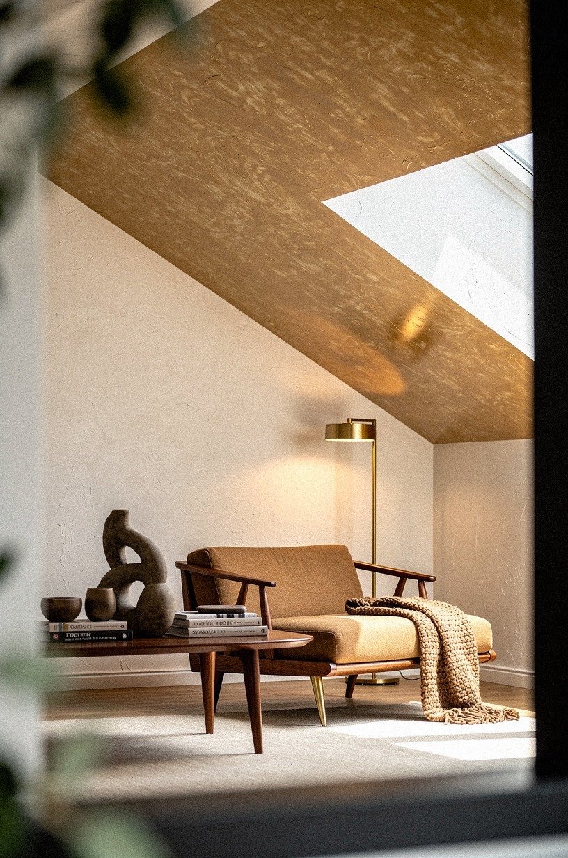 Paint the Ceiling Slope a Different Sheen