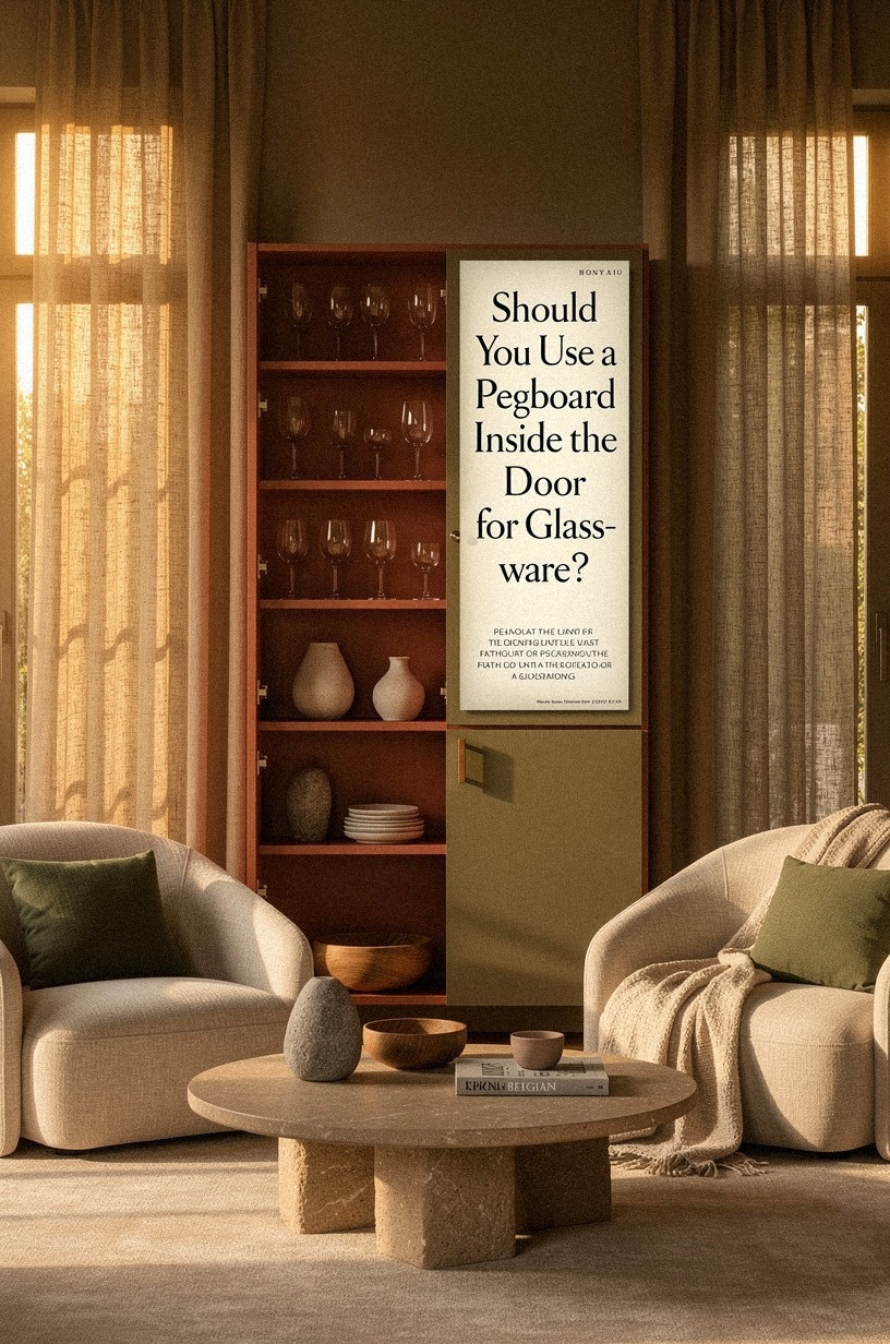Should You Use a Pegboard Inside the Door for Glassware?