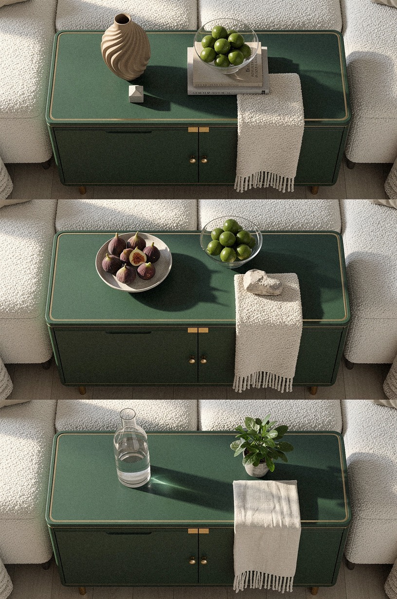Test the cabinet in three lighting conditions