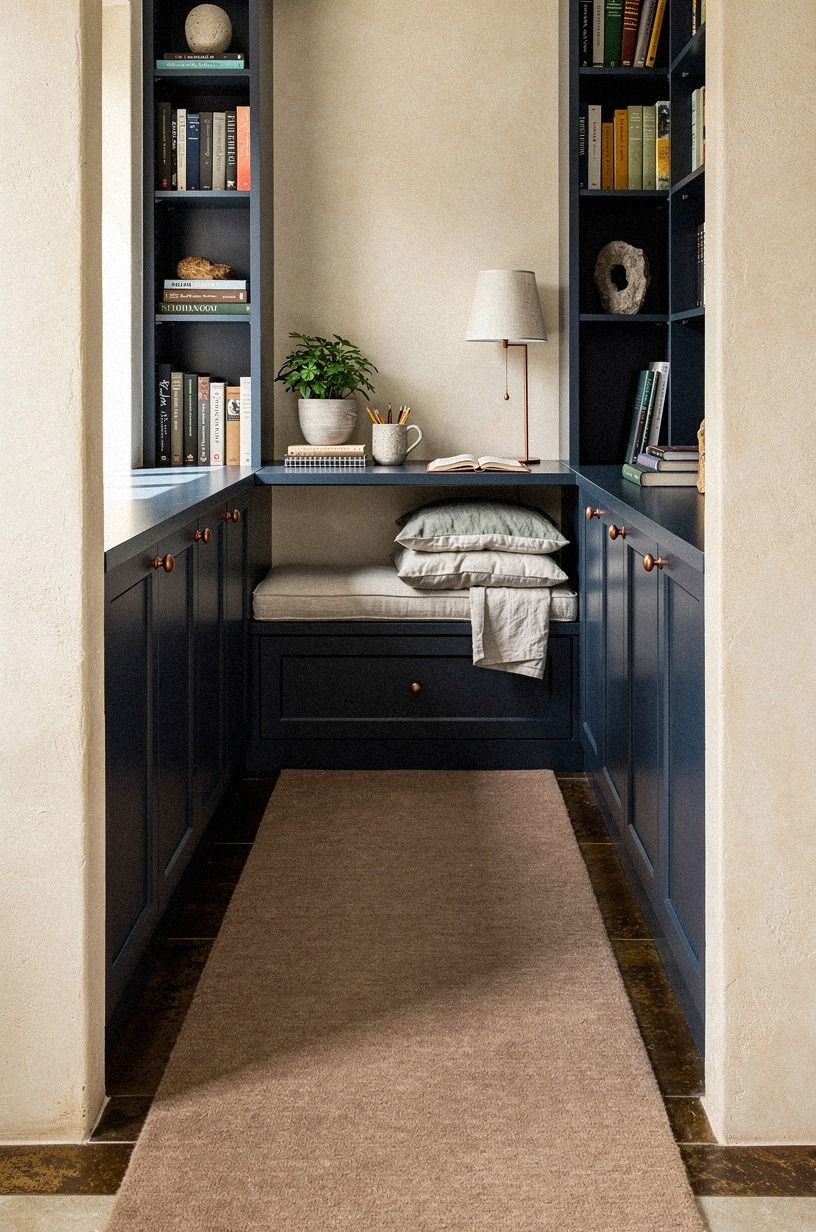Layer a wool runner into the hideout